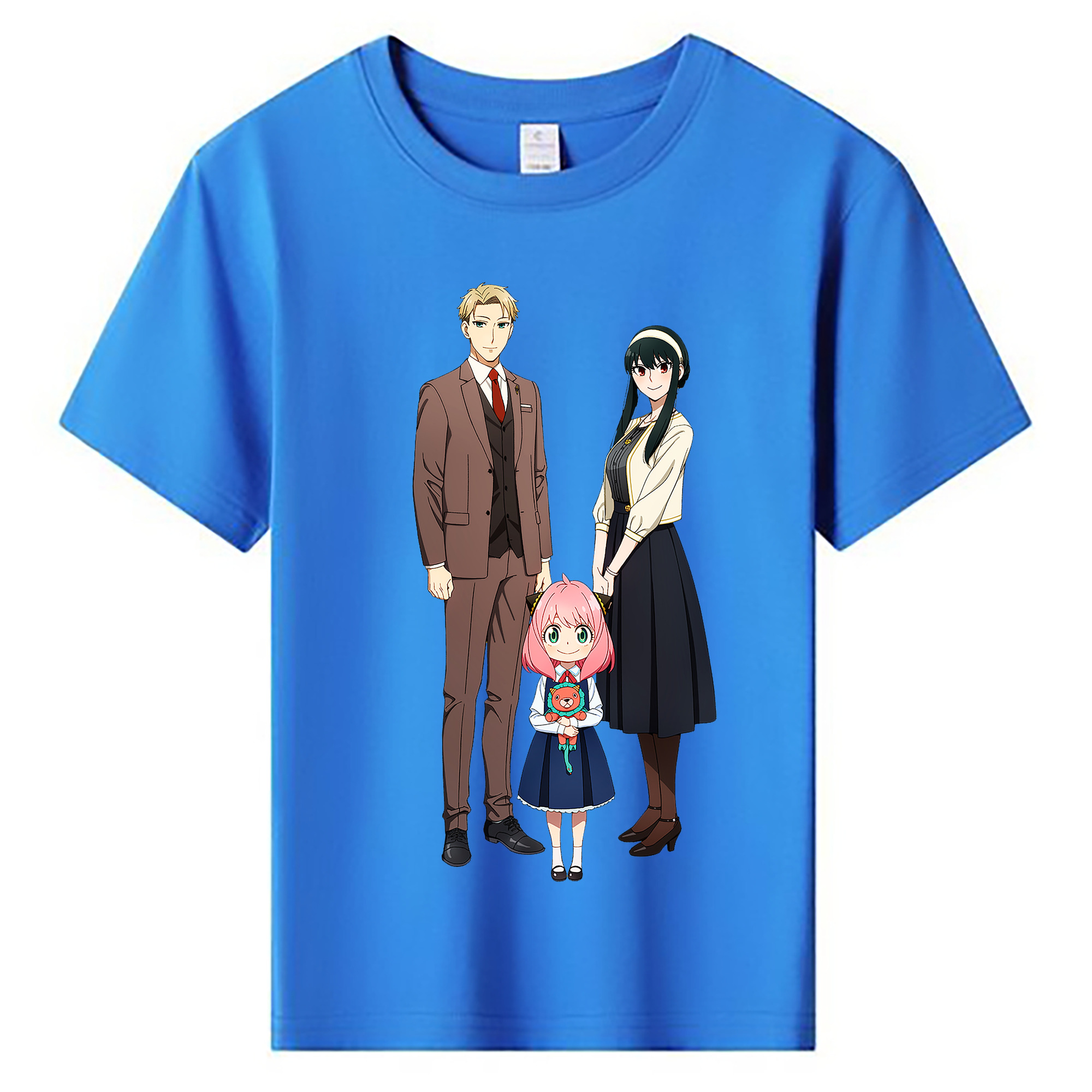 （画像用） SPY×FAMILY间谍家家酒 綿100％キッズTシャツ（フロントプリント）